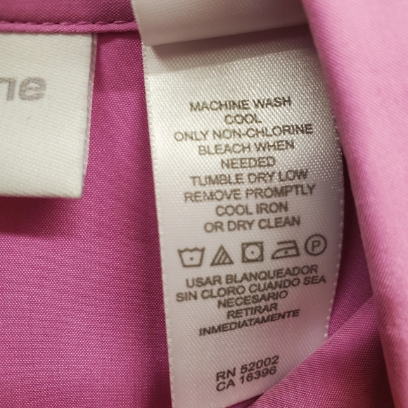 Liz Claiborne Button Down Pointed Collar Blouse - Picture 7 of 7